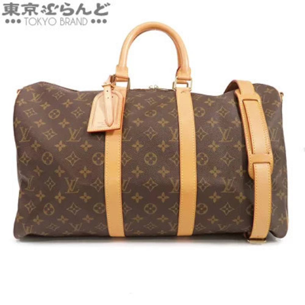 Louis Vuitton Keepall Bandouliere Brown Monogram Canvas Bag